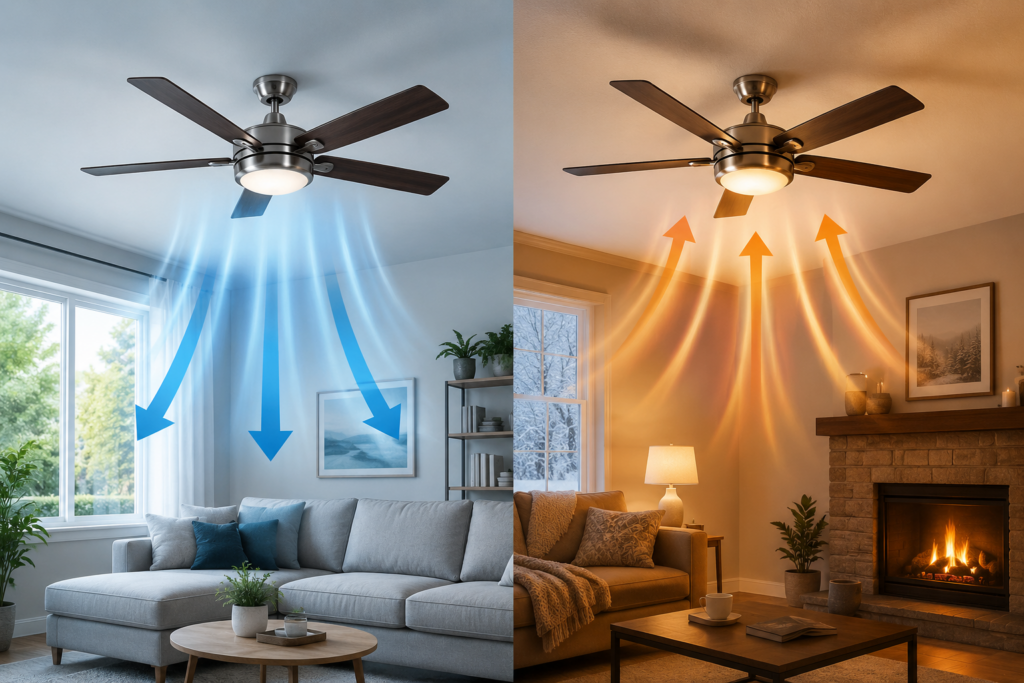 ceiling fan direction
