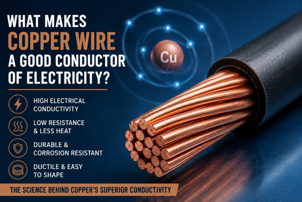 What Makes Copper Wire a Good Conductor of Electricity? copper wire