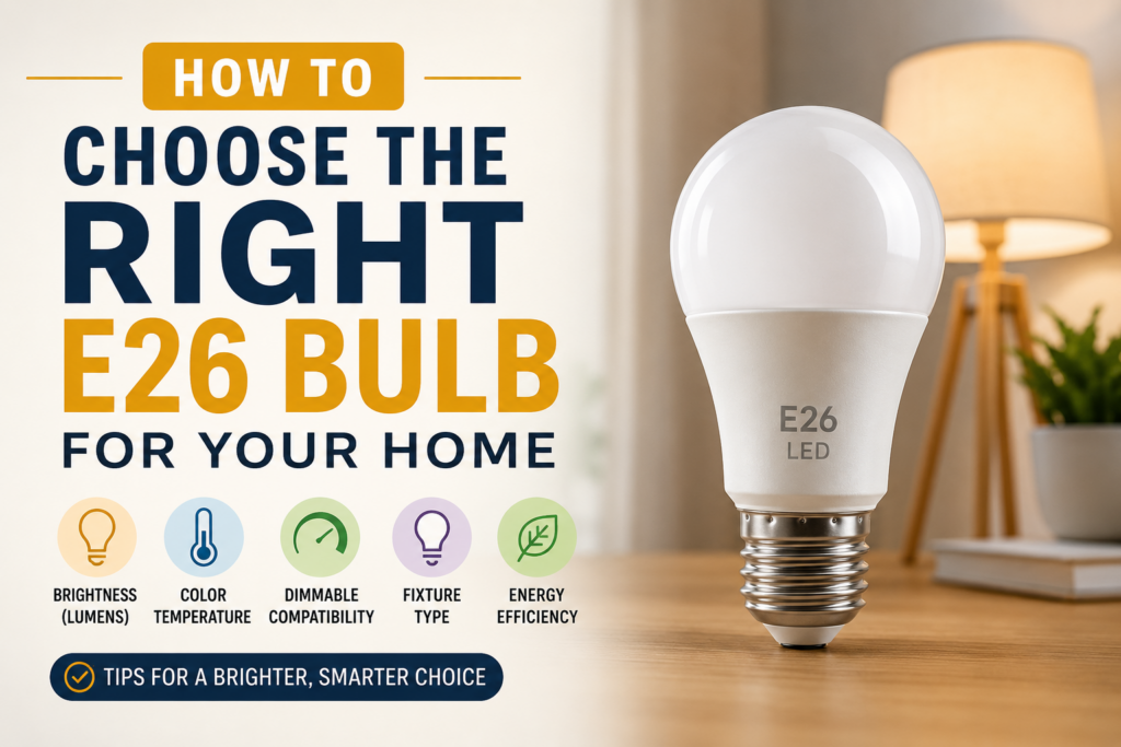 How to Choose the Right E26 Bulb for Your Home e26 bulb